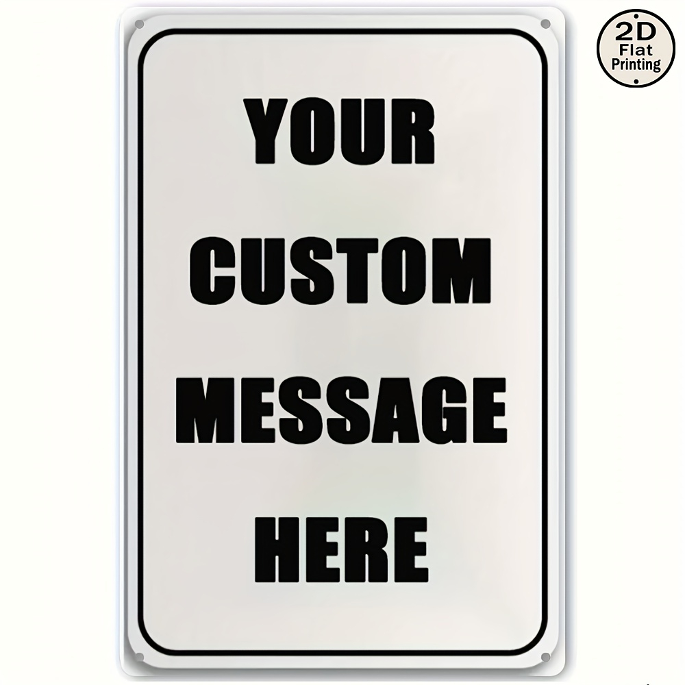 Vintage Collectible Signs - Custom Metal Tin Sign Personalized Your