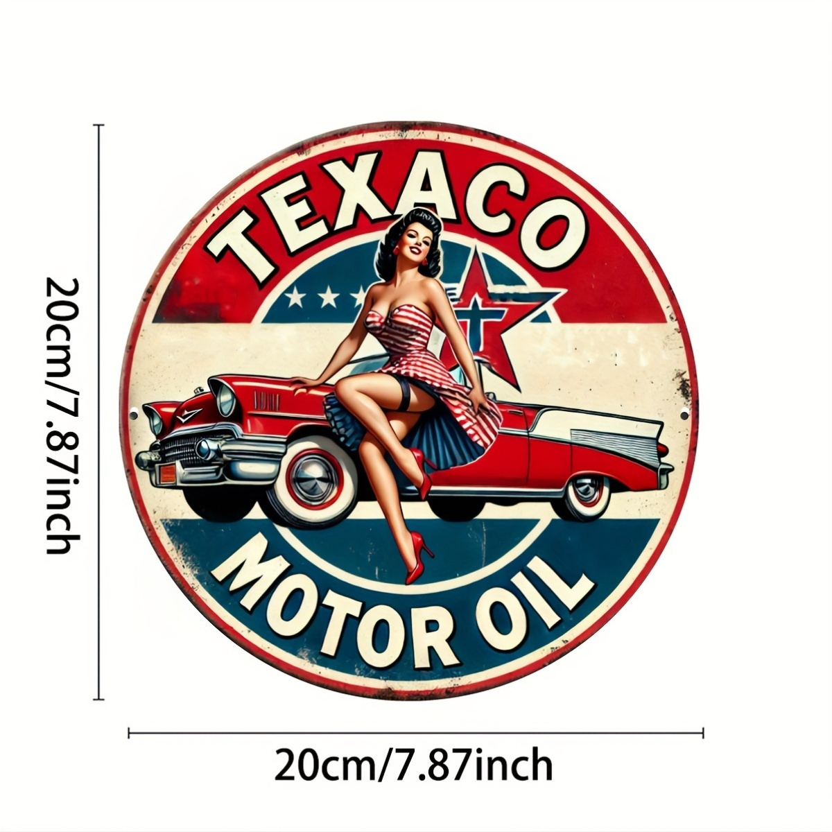 Texaco Motor Oil Vintage Alumi - Vintage Collectible Signs review and price