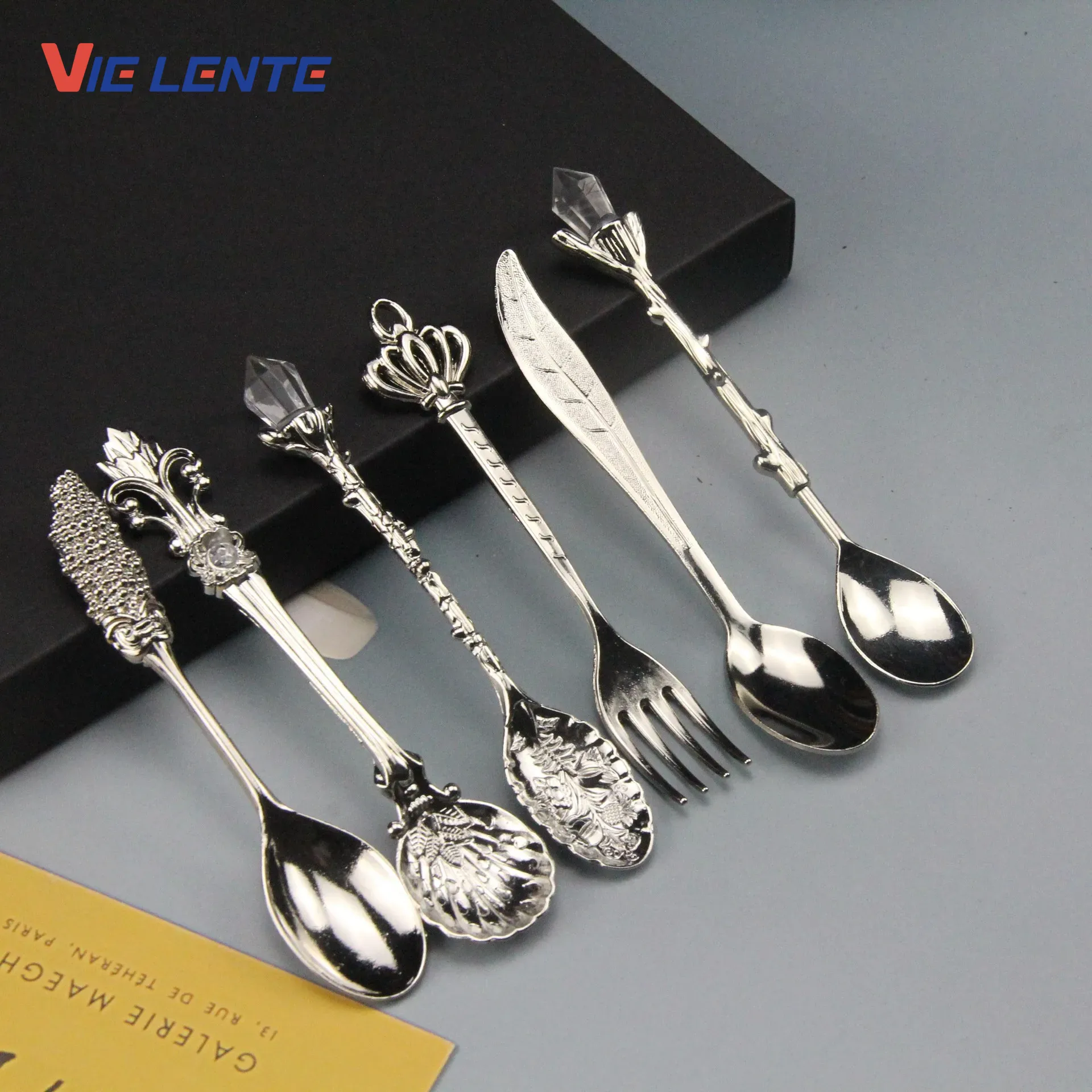 6pcs Set Ice Cream Spoon Jam S - Vintage Collectible Spoons review and price