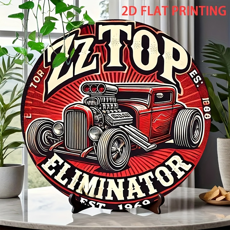 2D Flat, 1pc ZZ Top Eliminator - Vintage Collectible Signs review and price