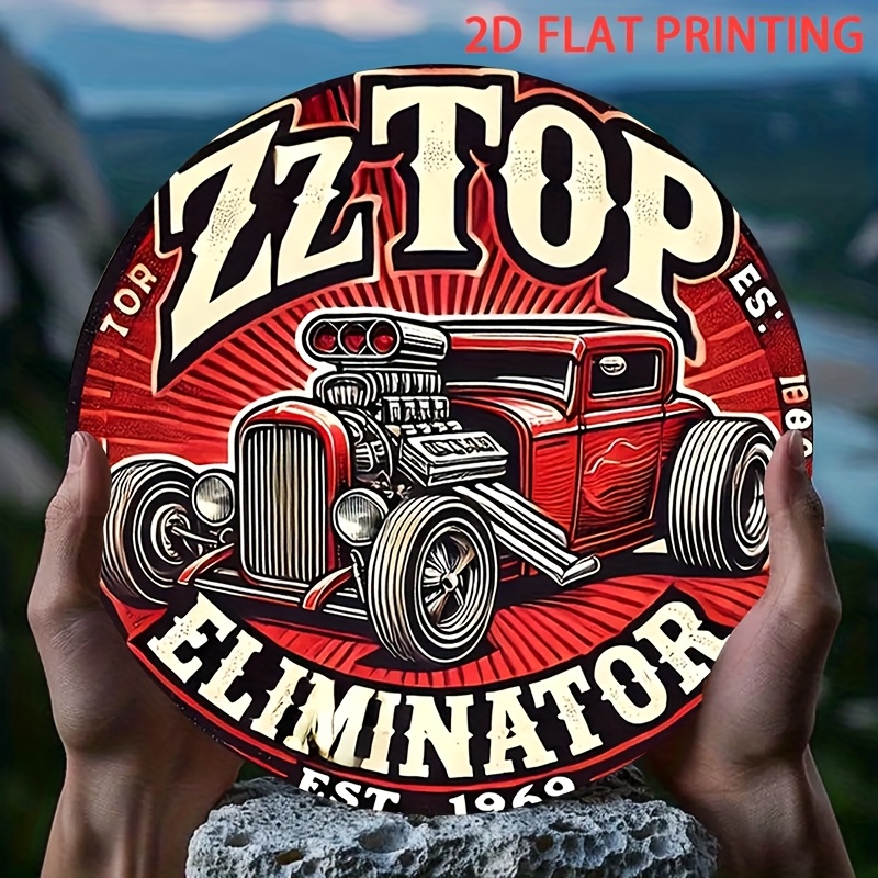 2D Flat, 1pc ZZ Top Eliminator - Vintage Collectible Signs review and price