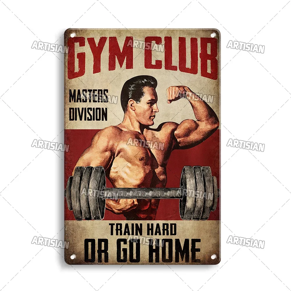 Old Man Gym Club Inspirational - Vintage Collectible Signs review and price