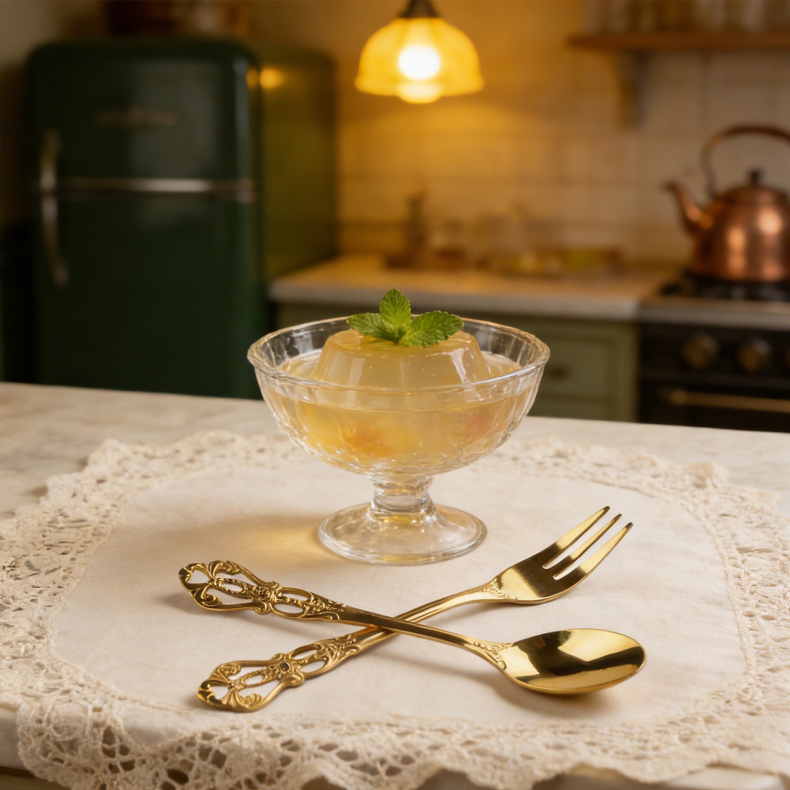 1 Pair Vintage Gold Spoon Fork - Vintage Collectible Spoons review and price