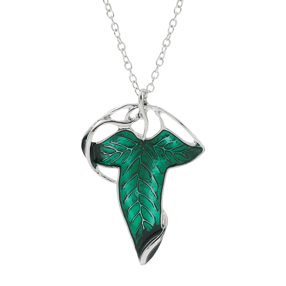 Vintage Green Leaf Pendant Nec - Vintage Items review and price
