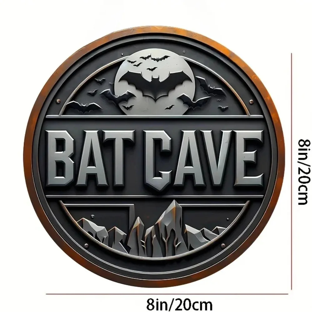 Vintage Batcave Metal Sign - 8 - Vintage Collectible Signs review and price