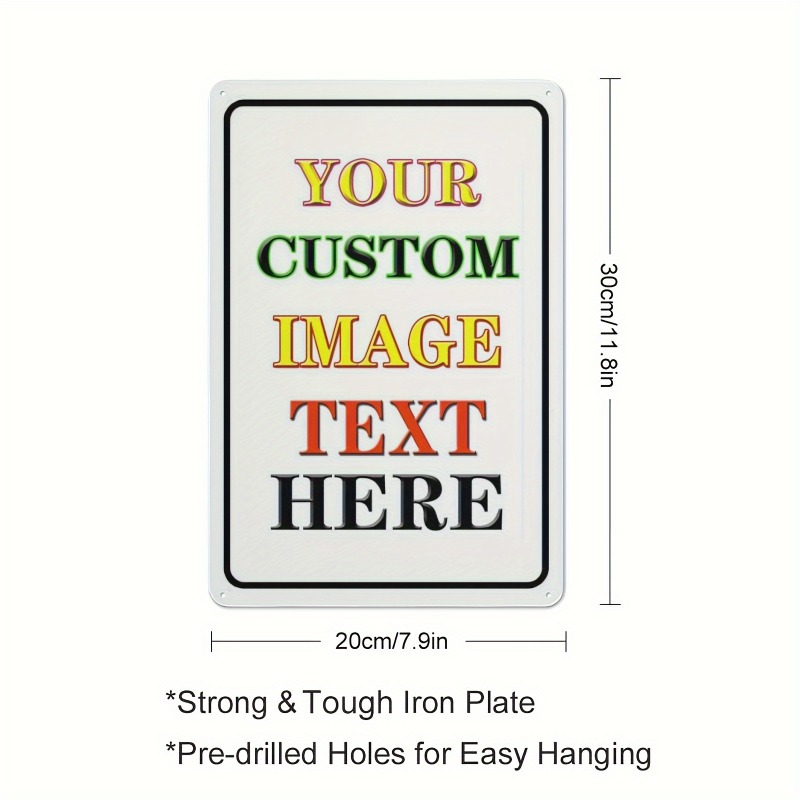 Custom Photo Rectangular Iron  - Vintage Collectible Signs review and price
