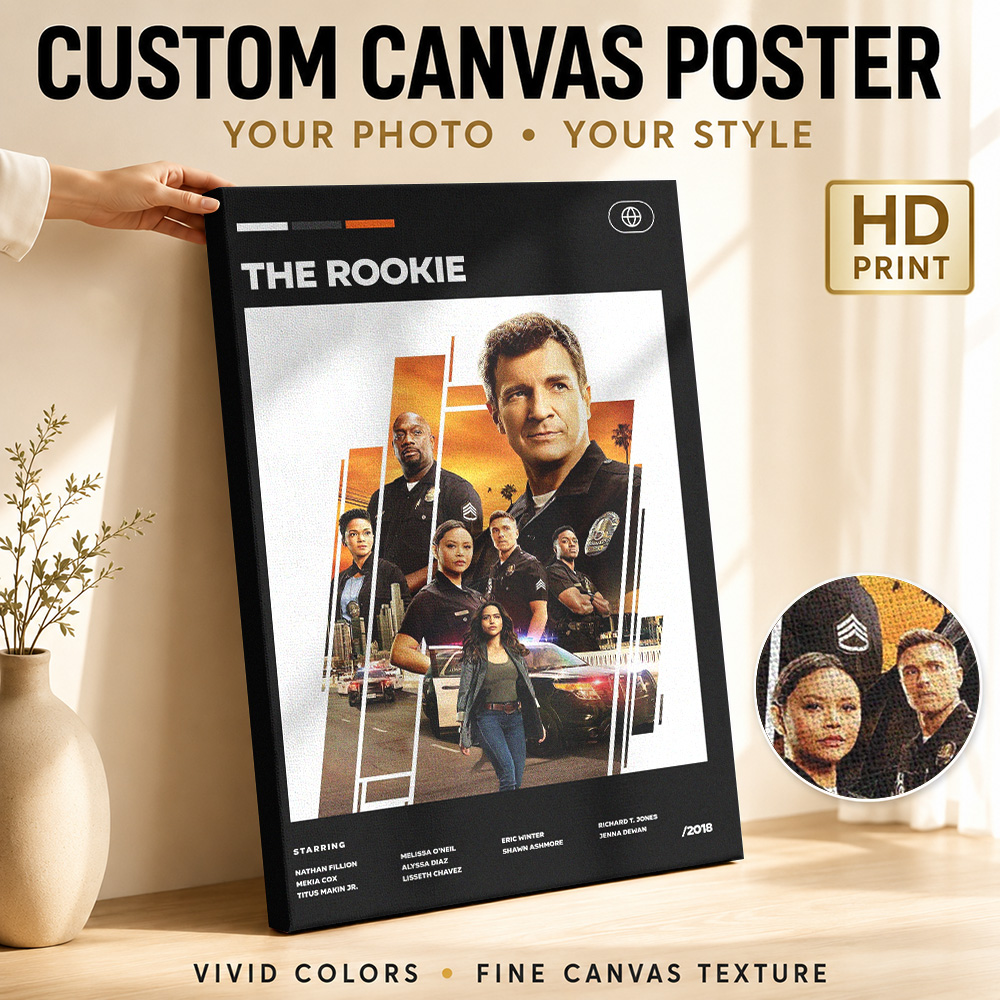 The Rookie TV Show Canvas Pain - Vintage Collectible Show review and price