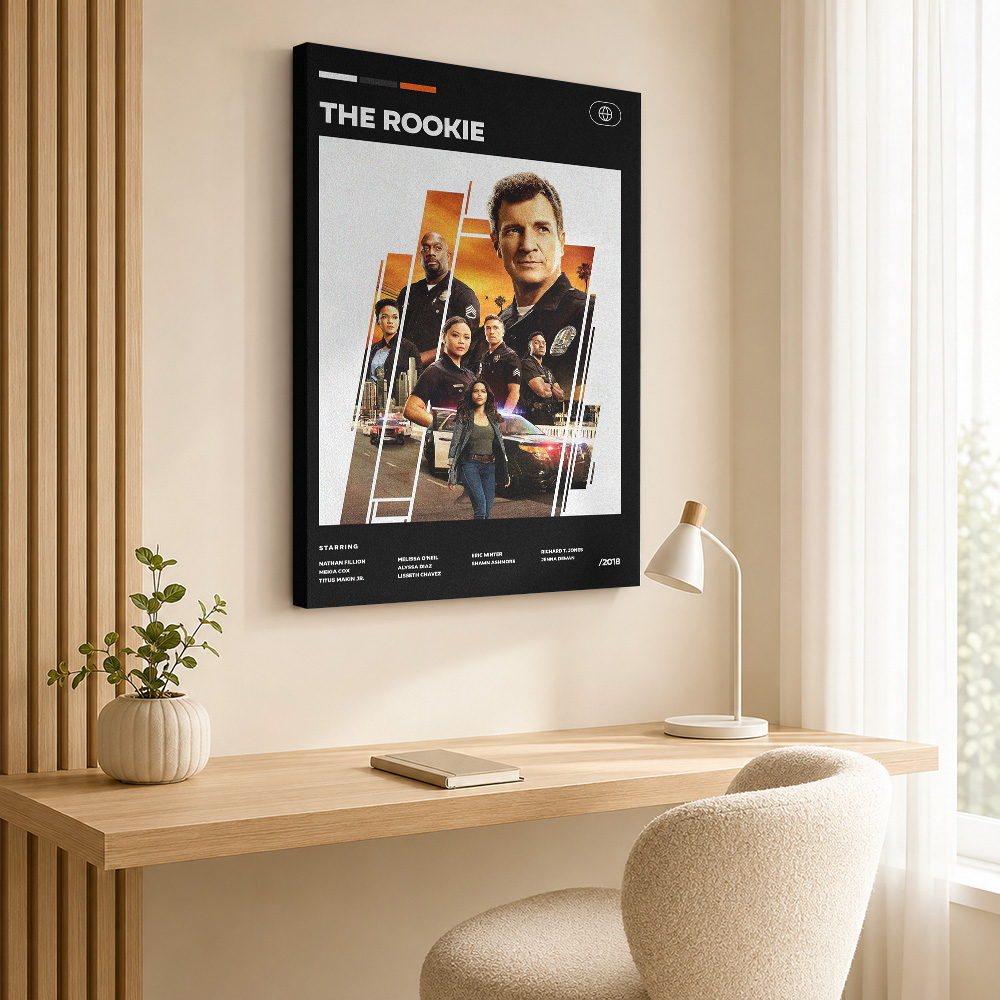 The Rookie TV Show Canvas Pain - Vintage Collectible Show review and price