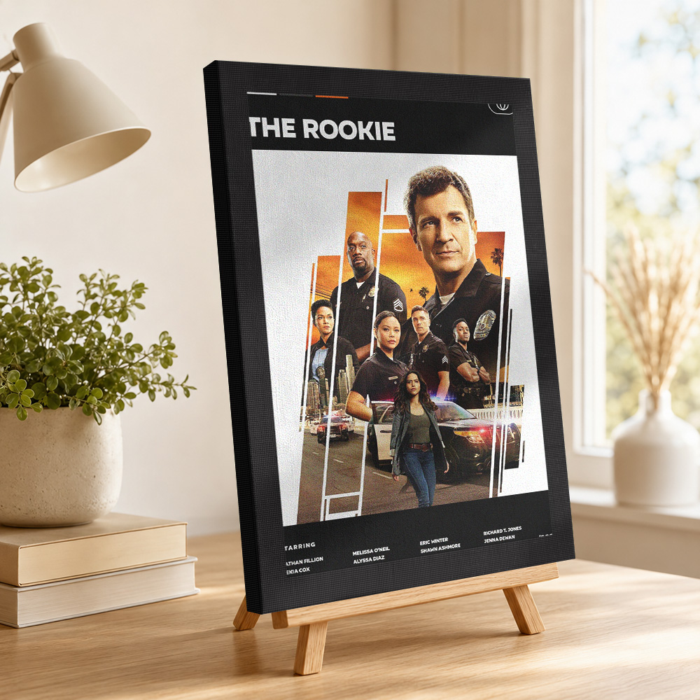 The Rookie TV Show Canvas Pain - Vintage Collectible Show review and price