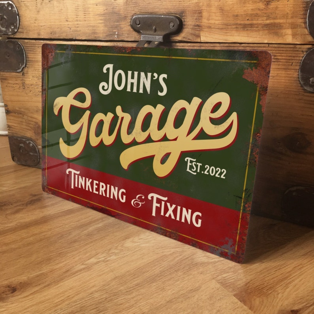 Custom Personalised Garage Met - Vintage Collectible Signs review and price