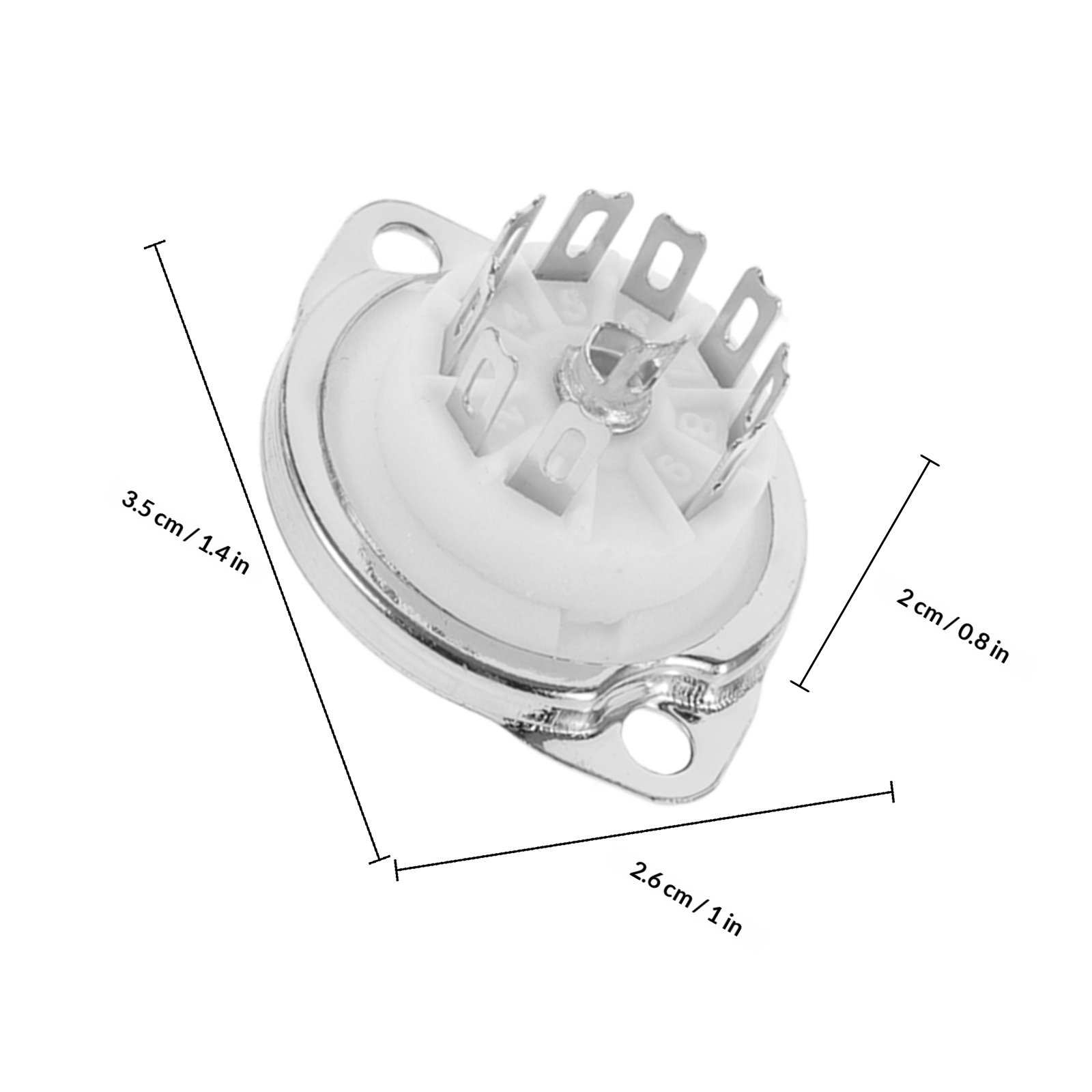 4Pcs 9-Pin Ceramic Tube Socket - Tube Amplifier Part review and price