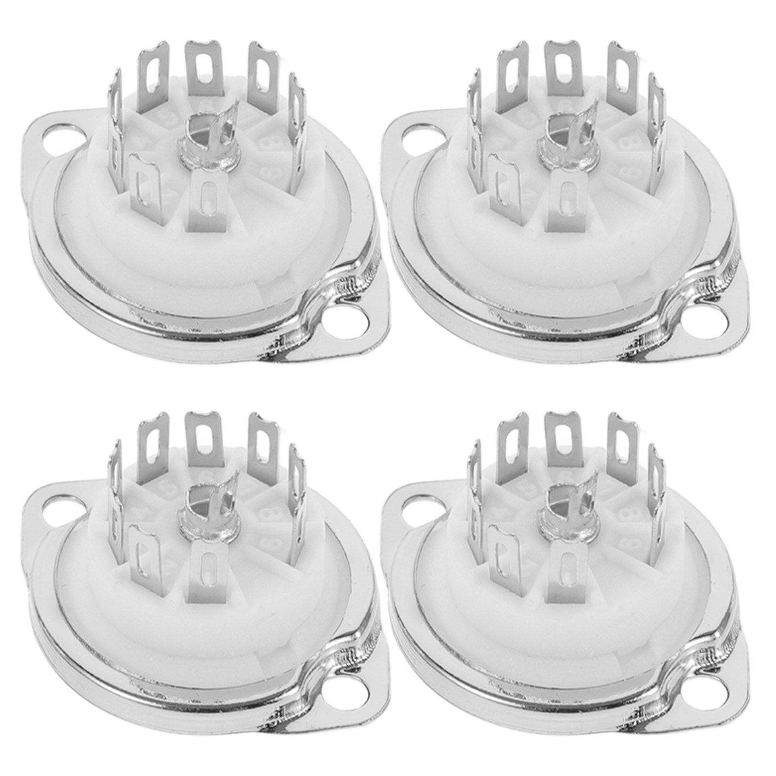 4Pcs 9-Pin Ceramic Tube Socket - Tube Amplifier Part review and price