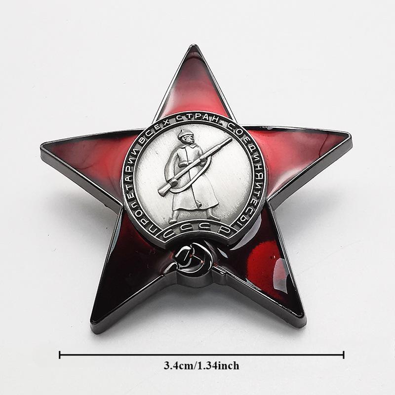 1Pc Red Star Badge Lapel Pins  - Vintage Collectible Classics review and price