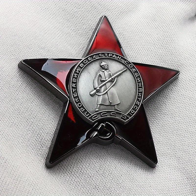 1Pc Red Star Badge Lapel Pins  - Vintage Collectible Classics review and price
